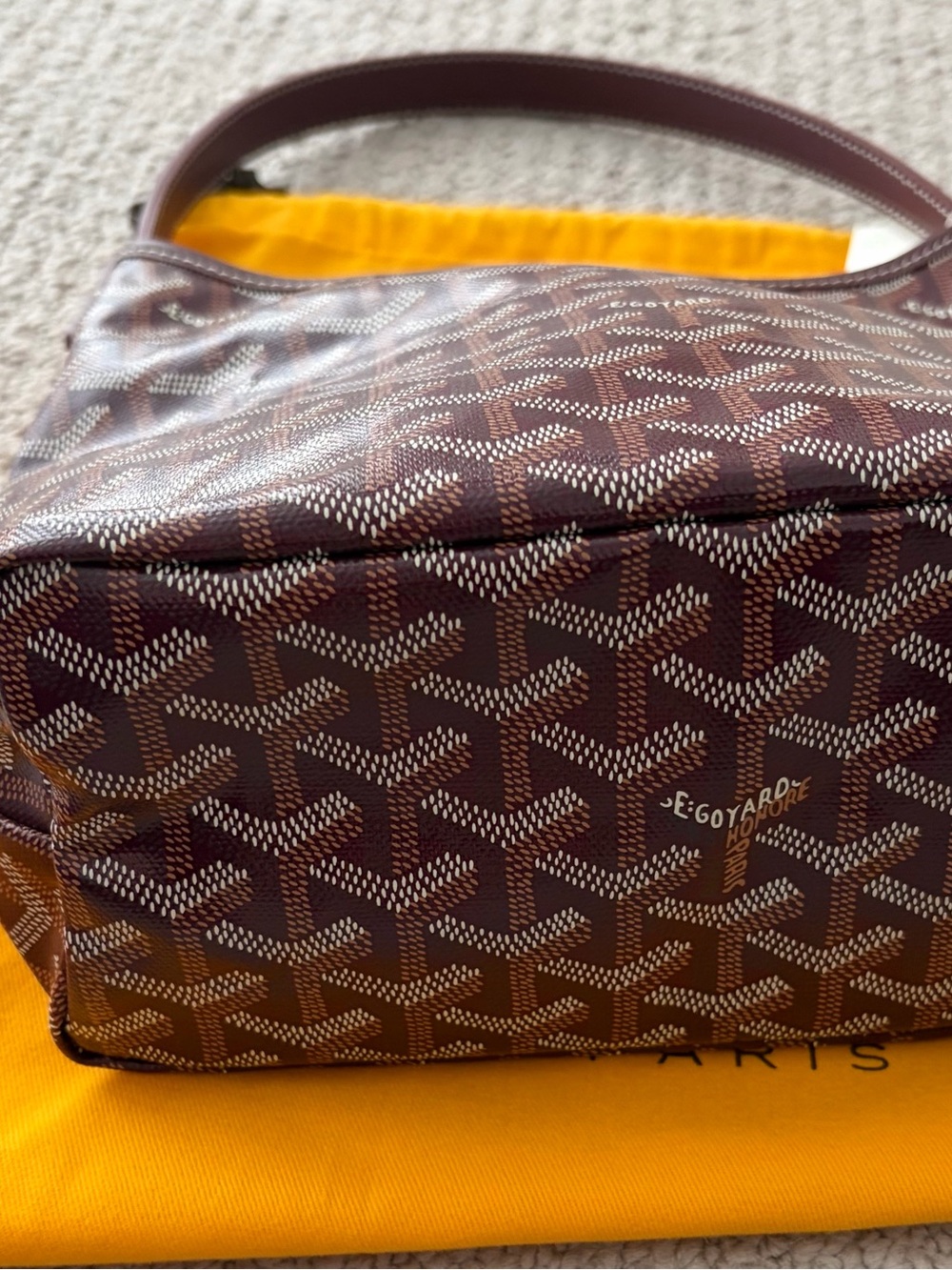 Goyard Mini Boheme Hobo Burgundy Authentic NWT - Picture 8 of 16